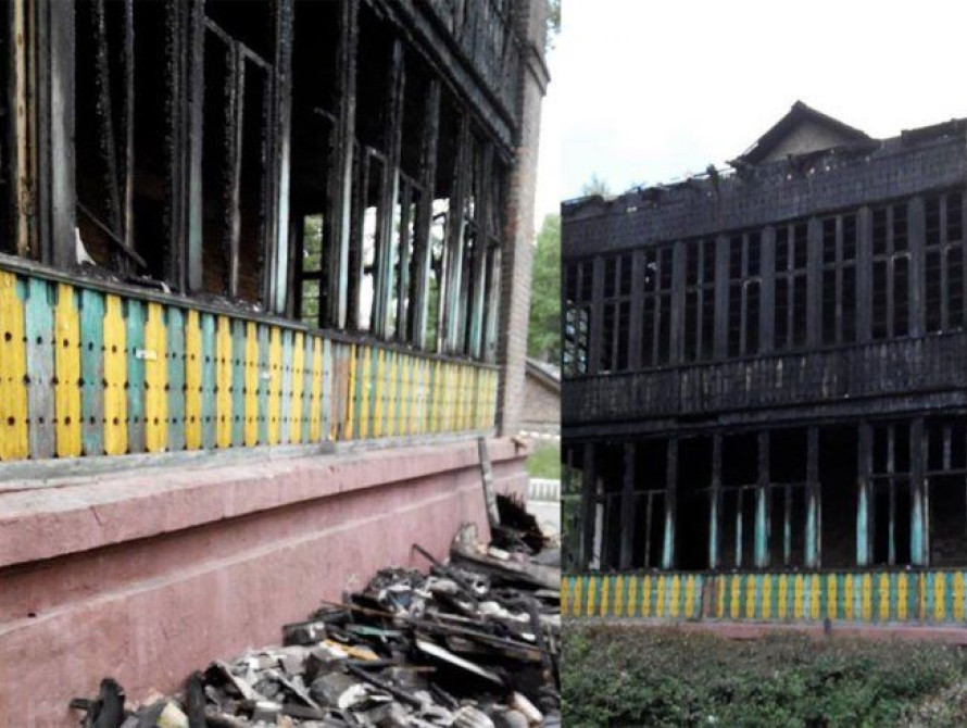 В Запорожье сгорел детский сад