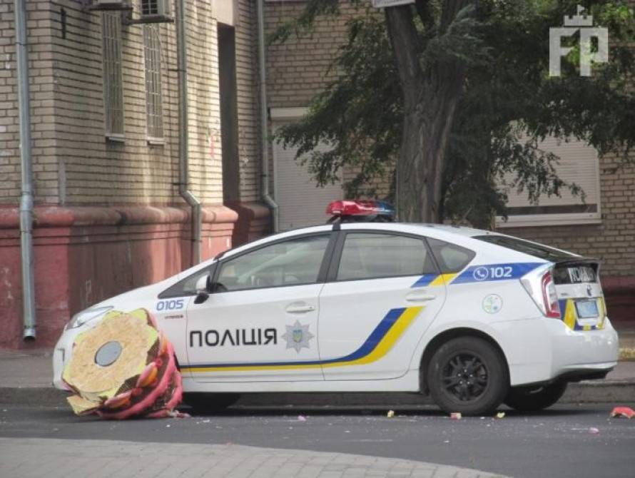 В Запорожье произошел конфуз с полицией на съемках "Слуги народа" (фото)