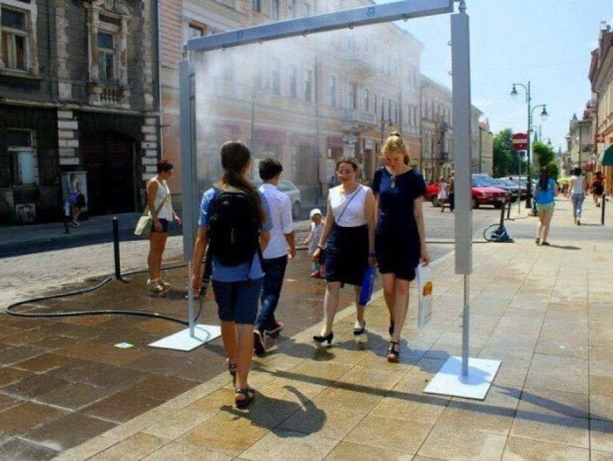 В Запорожье предлагают установить 4 водяных занавеса на центральном проспекте 