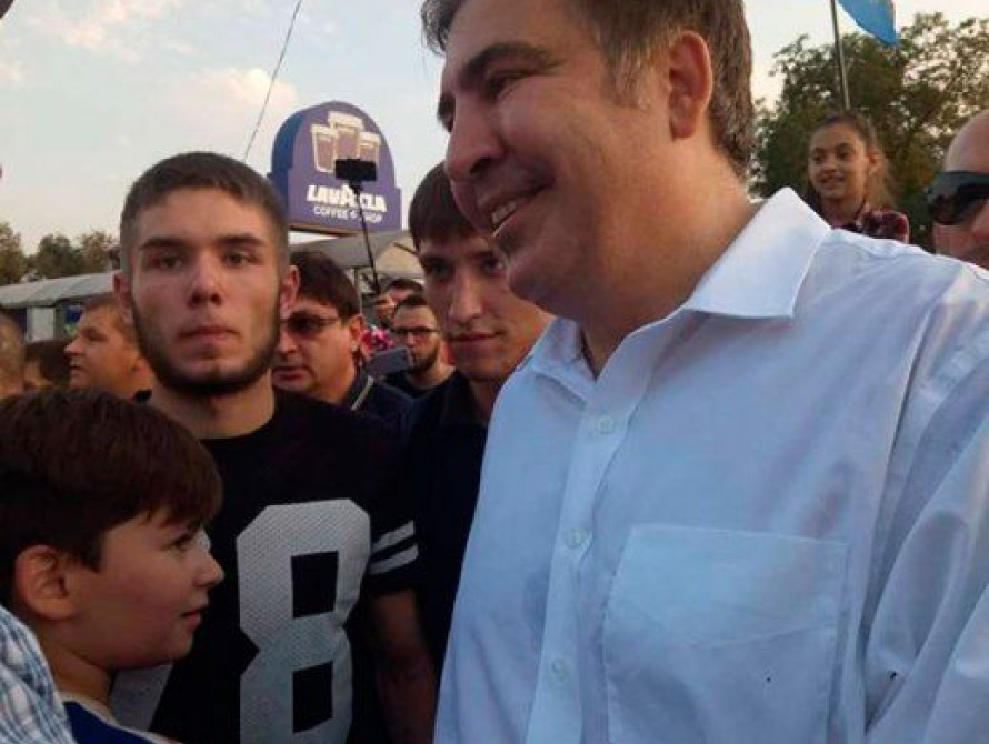 Саакашвили приезжал в Запорожье снимать фильм (фото)