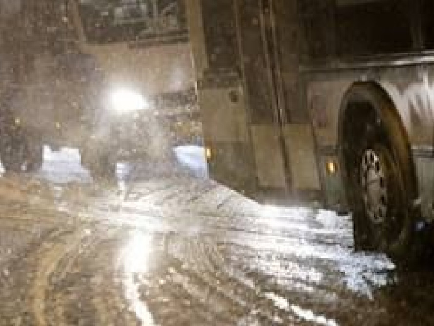 В Запорожье из-за непогоды автобусы на Днепр поедут только завтра