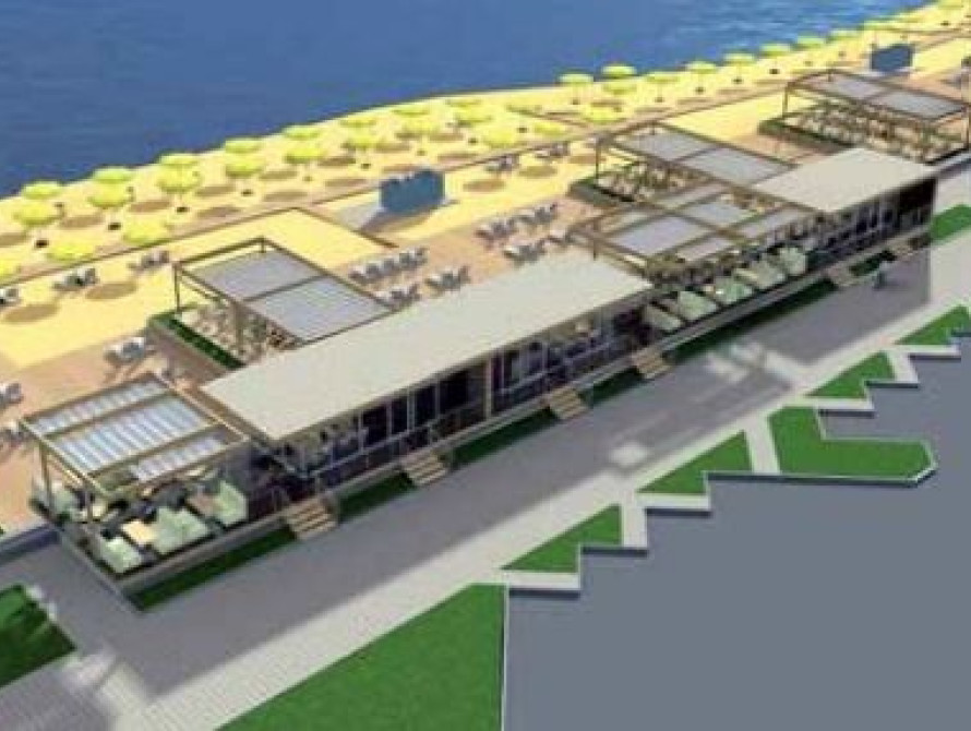 В Запорожье сняли новый пляжно-развлекательный комплекс с высоты птичьего полета