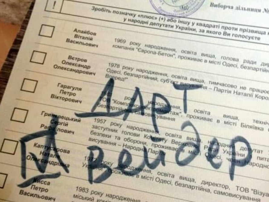 В Запорожской области с начала выборов испортили более 200 бюллетеней