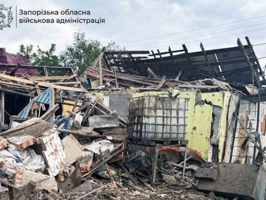 Наслідки обстрілів на Запоріжжі