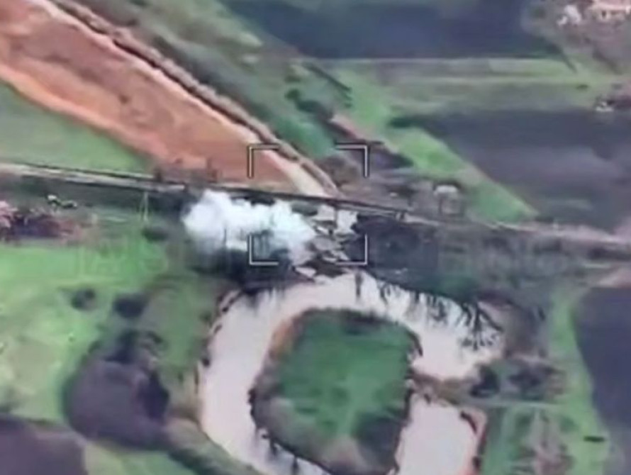 Знищення мосту на Запоріжжі