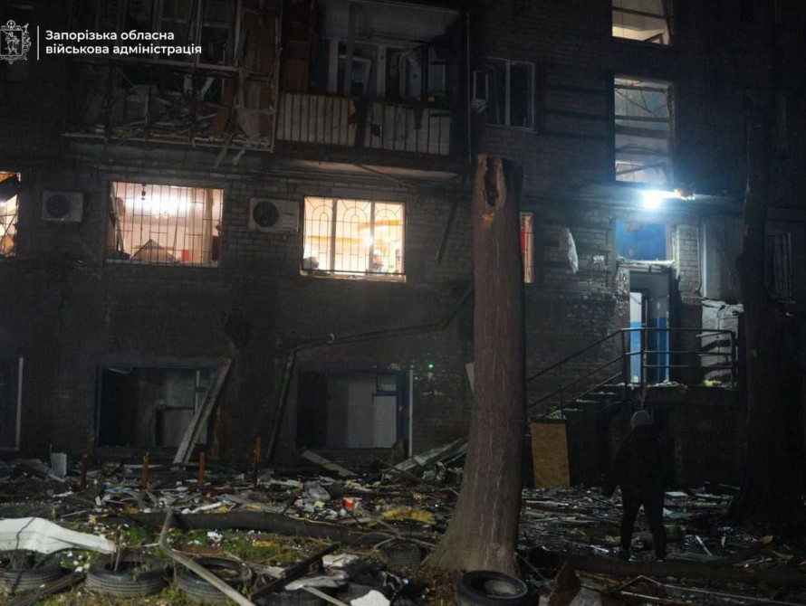 Наслідки ударів по Запоріжжю
