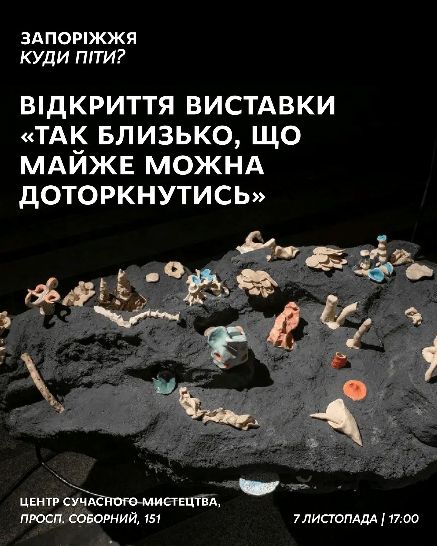 Виставка "Так близько, що майже можна доторкнутись" групи "Назва змінна / Variable Name"