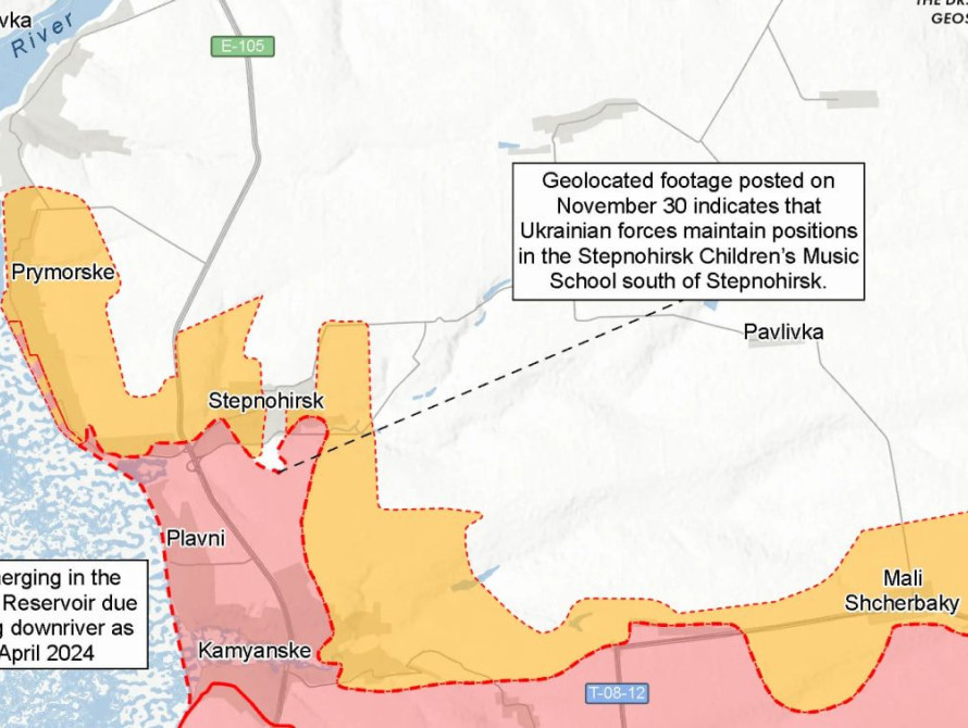 Оперативна ситуація на Оріхівському напрямку