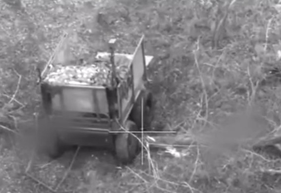 На Запоріжжі вперше евакуювали пораненого за допомогою робота (відео)