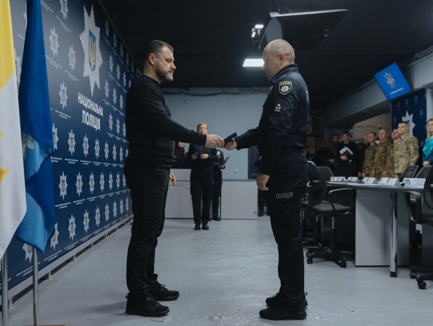 Нагородження під час візиту Міністра МВС до Запоріжжя