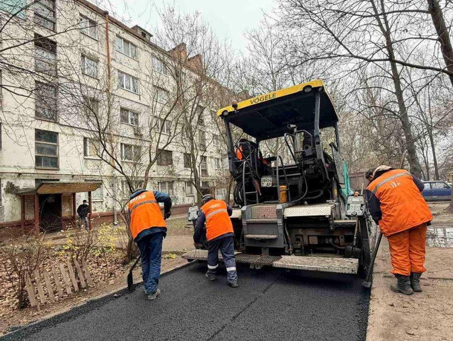 Ремонт дороги у Запоріжжі