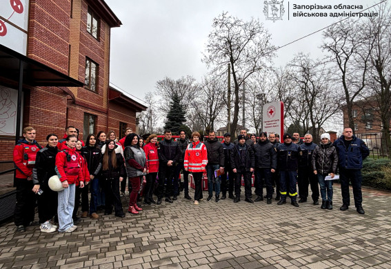 Чотири громади на Запоріжжі отримали пожежне спорядження від Червоного Хреста (фото)