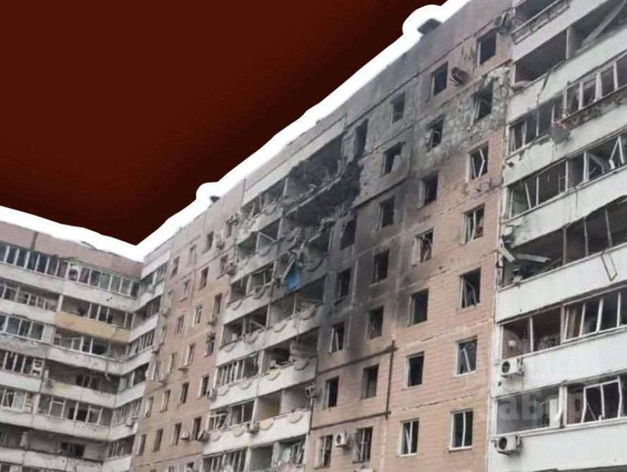 Пошкоджена багатоповерхівка у Запоріжжі