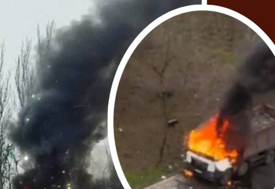 У Запоріжжі росіяни атакували вантажівку та дитячий майданчик FPV-дронами (фото, відео)