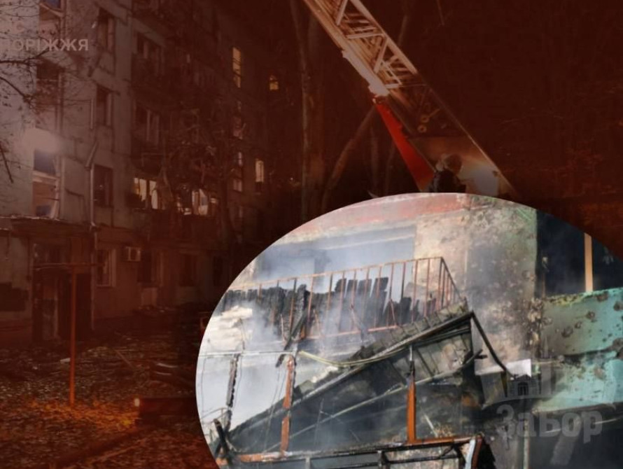 Пошкоджена п'ятиповерхівка по вул. Гончара, 84