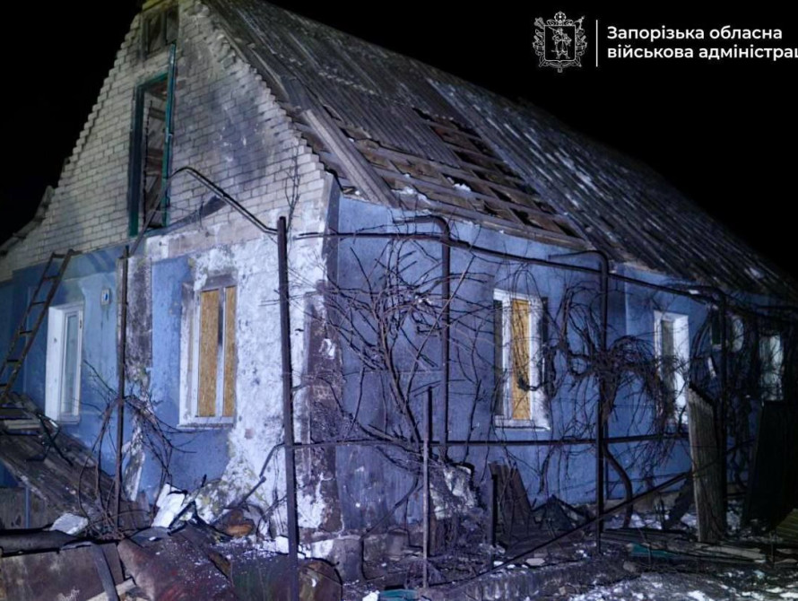 Вночі окупанти вдарили по будинкам у Запоріжжі