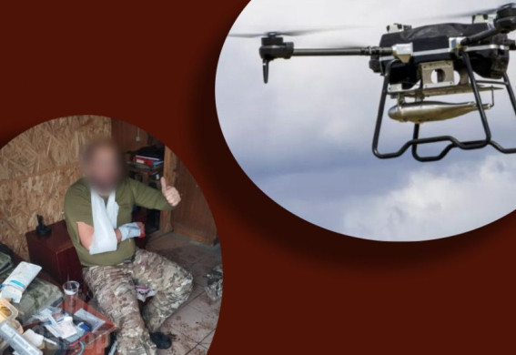 На Запорізькому напрямку Сили оборони показали, як рятували бійця, якого поранили через удар FPV-дрону (фото, відео)