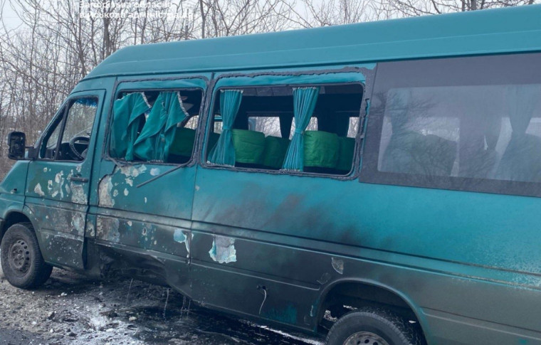 Росіяни атакували маршрутки з пасажирами на Запоріжжі (відео)