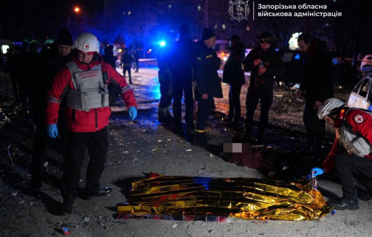 У Запоріжжі відомо про 2 загиблих та  7 поранених внаслідок удару