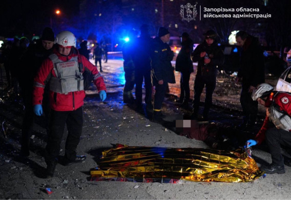 У Запоріжжі відомо про 2 загиблих та  7 поранених внаслідок удару