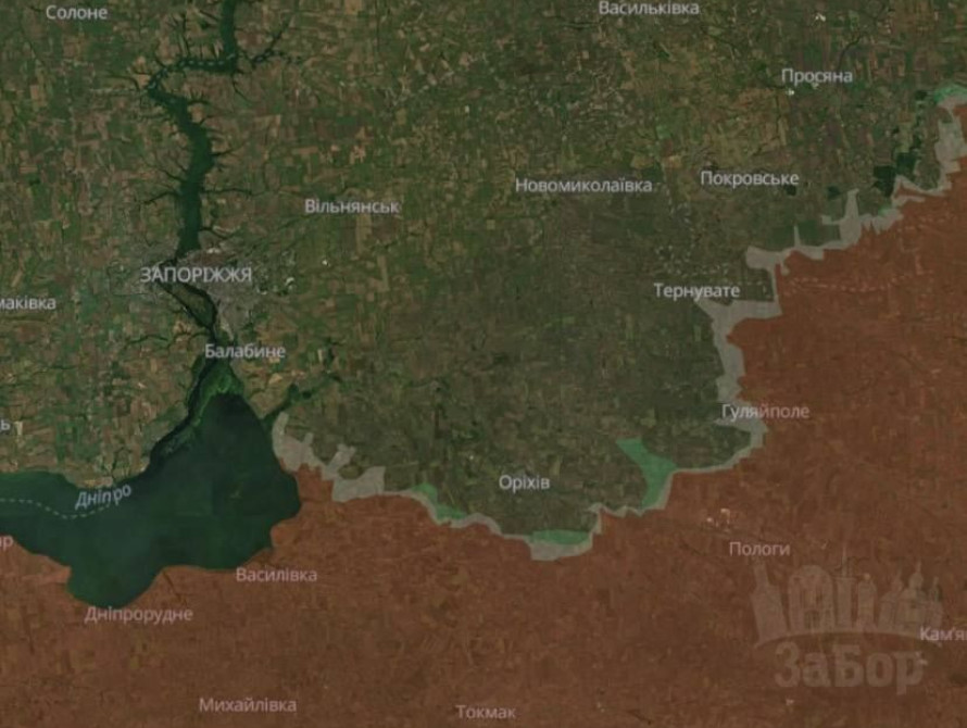 Оперативна ситуація на Запорізькому напрямку