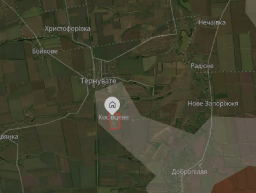 Селище Косвінцеве на мапі