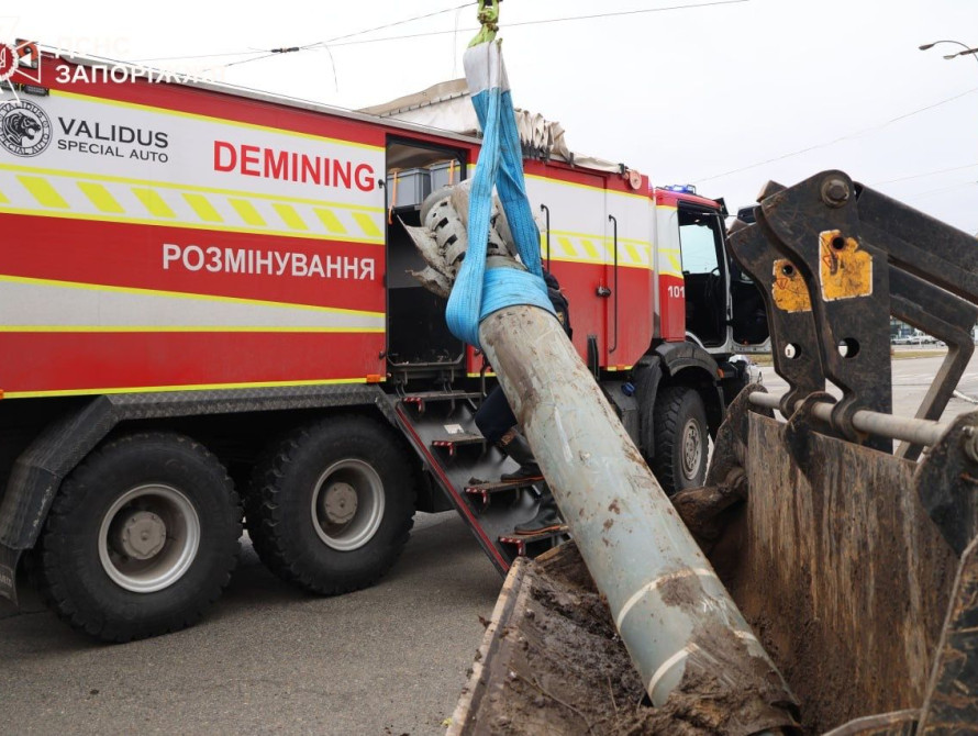 Знешкодження боєприпасу у Запоріжжі