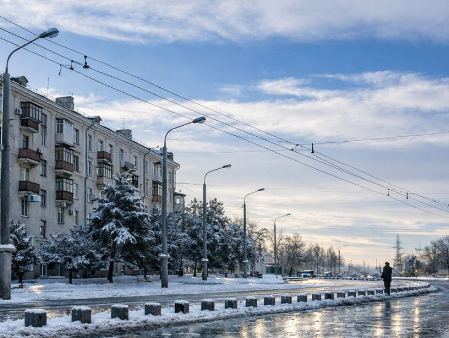 Ожеледиця у Запоріжжі