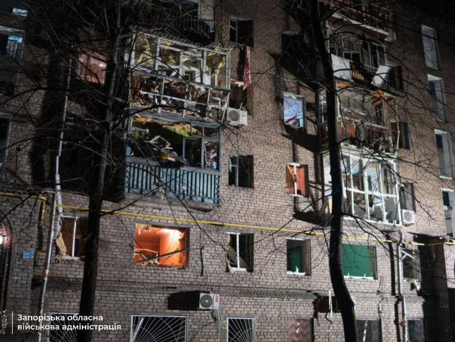 Наслідки ударів по Запоріжжю
