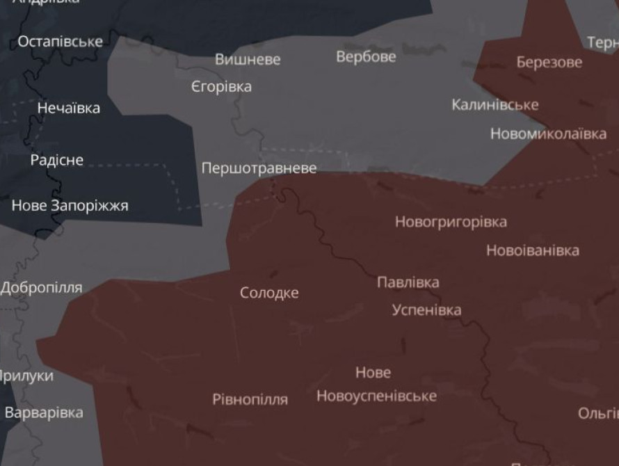 Оперативна ситуація на Запорізькому напрямку
