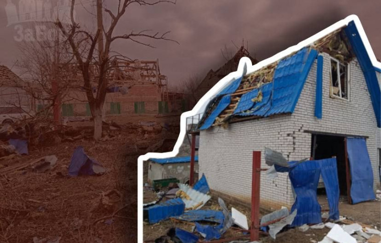 Росіяни знову вдарили КАБами по Комишувасі: зруйновано будинки, а пес врятував життя чоловіку (фото, відео)