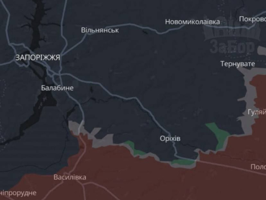 Оперативна ситуація на Запорізькому напрямку