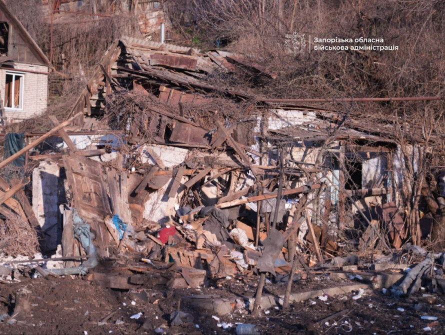 Наслідки прильотів у приватному секторі Запоріжжя