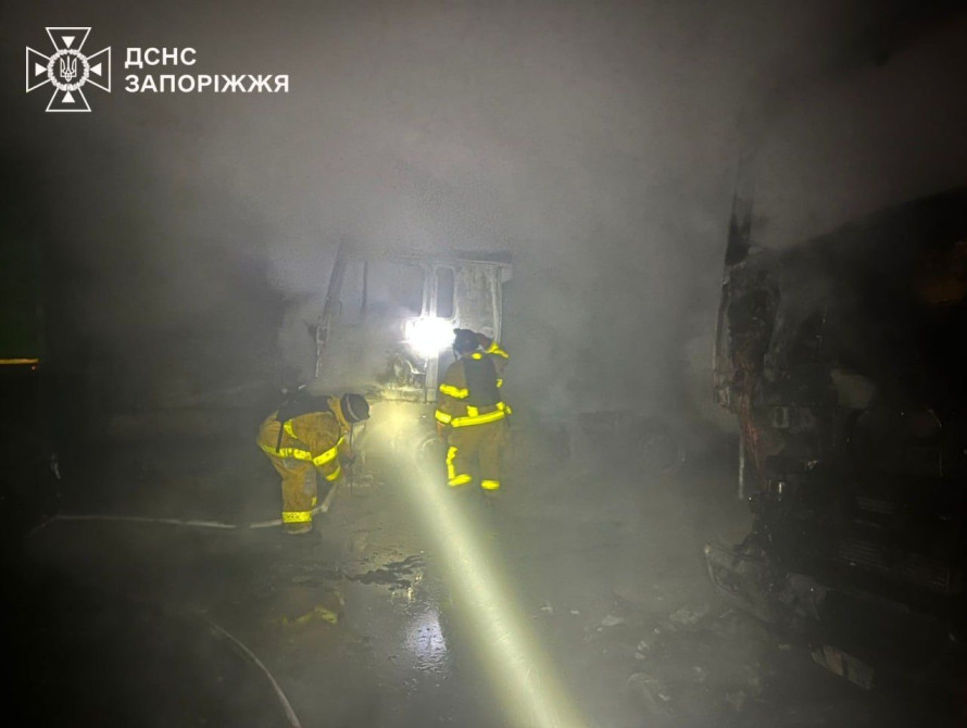 Наслідки пожежі на підприємстві під Запоріжжям