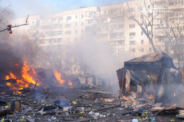 Удари по Запоріжжю: вииникло декілька пожеж, загинула одна людина, одна поранена (фото, відео)