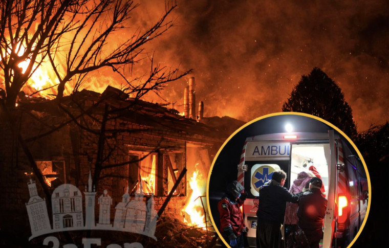 Росіяни атакували Запоріжжя «шахедами»: спалахнула масштабна пожежа, є поранені (фото, відео)