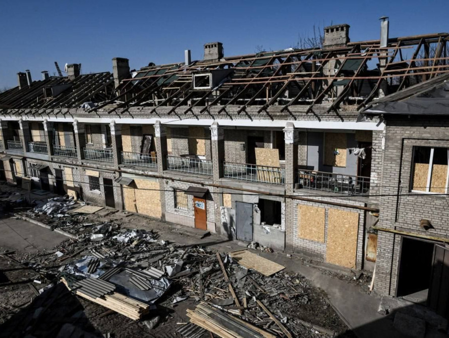 Пошкоджений будинок у Шевченківському районі Запоріжжя