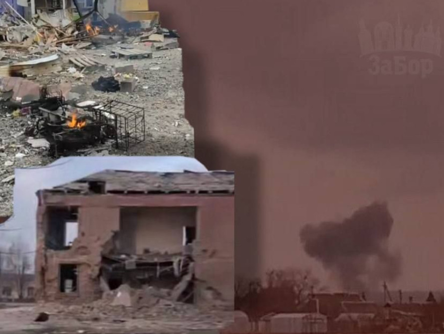 Колаж: удари по ринку у Біленькому