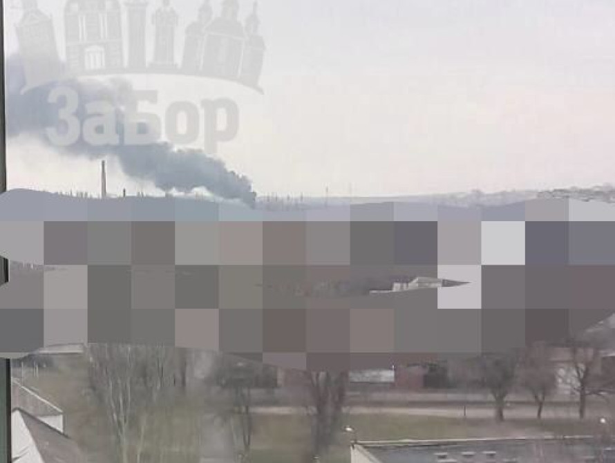 Дим після удару по Запоріжжю