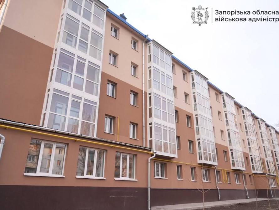 Відбудований будинок у центрі Запоріжжя