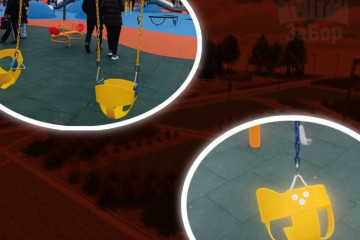 У Запоріжжі підлітки обірвали гойдалки на дитячому майданчику у новому парку (фото, відео)