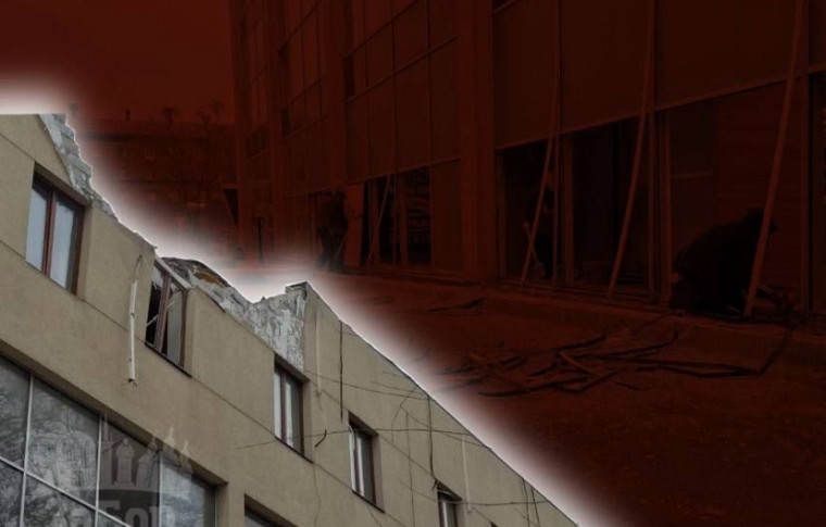 У Запоріжжі пошкоджений після атаки супермаркет продовжує роботу (фото, відео)