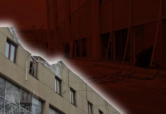 У Запоріжжі пошкоджений після атаки супермаркет продовжує роботу (фото, відео)