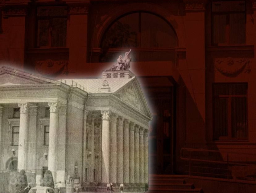 Колаж: готель "Театральний" та театр ім. Магара