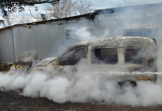 8 пожеж виникли минулої доби у Запоріжжі та районі через ворожі обстріли (фото)