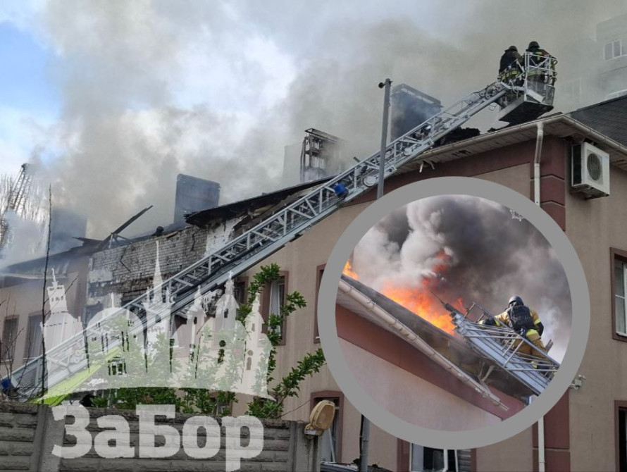 Пошкоджена офісна будівля у Запоріжжі