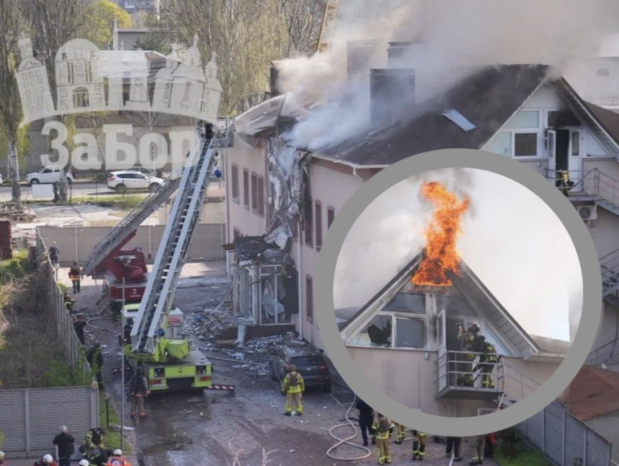 Колаж: наслідки удару по Запоріжжю 13 квітня