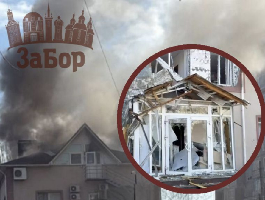 Наслідки удару по будинку в Запоріжжі