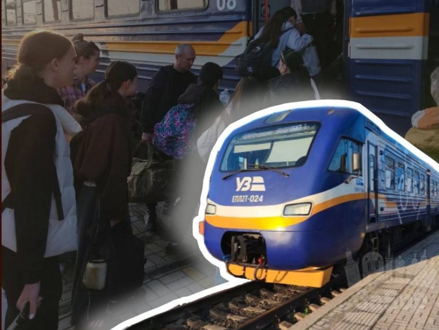 Колаж: пересадка на електричку у Дніпрі
