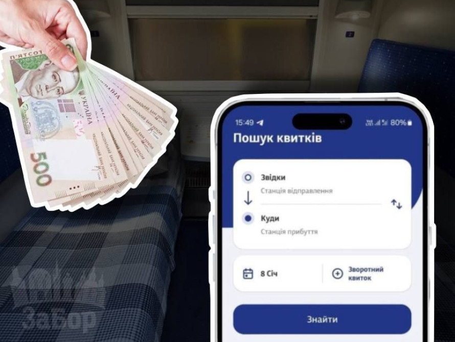 Колаж: СВ та квитки УЗ